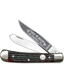 Boker Knives Boker Trapper Knife Jigged Red Bone Handle BK 2525JRBI