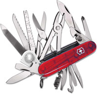 Victorinox Knives Victorinox SwissChamp Knife Translucent Ruby VN 53506