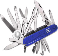 Victorinox Knives Victorinox SwissChamp Knife Translucent Sapphire VN 53507