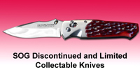 SOG Discontinued Models and Limited Collectables