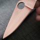 MODIFIED Spyderco Delica 4 - Brushed Copper - Black Handle