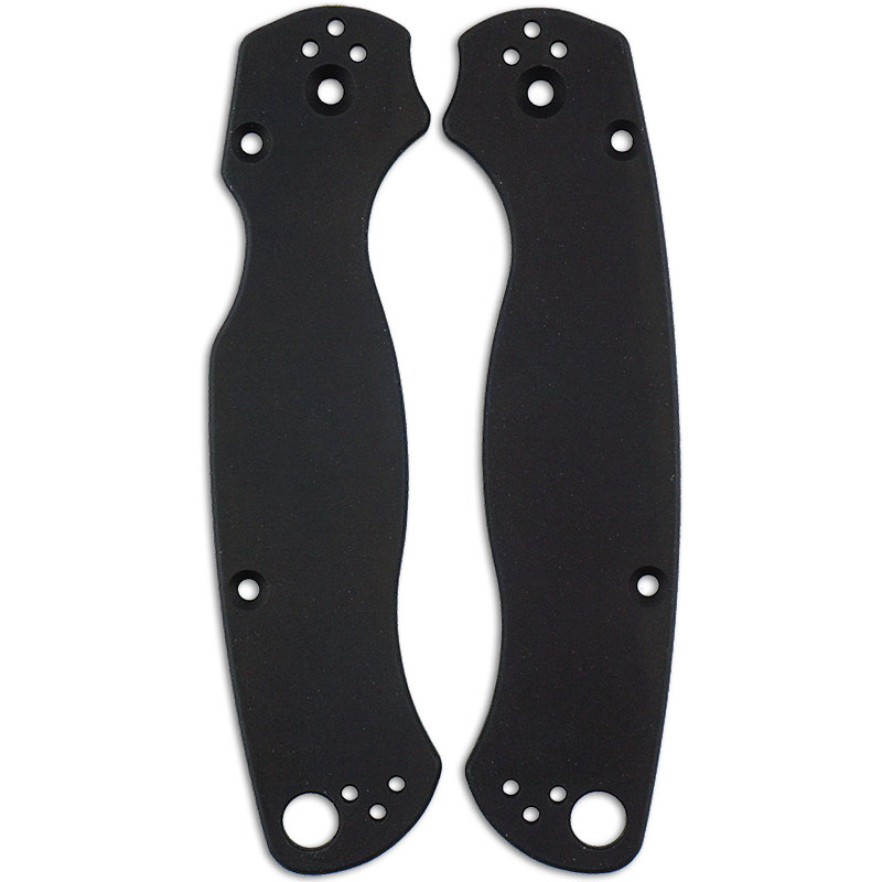 Awt Custom Aluminum Scales For Spyderco Para Military 2 Knife Black Usa Made
