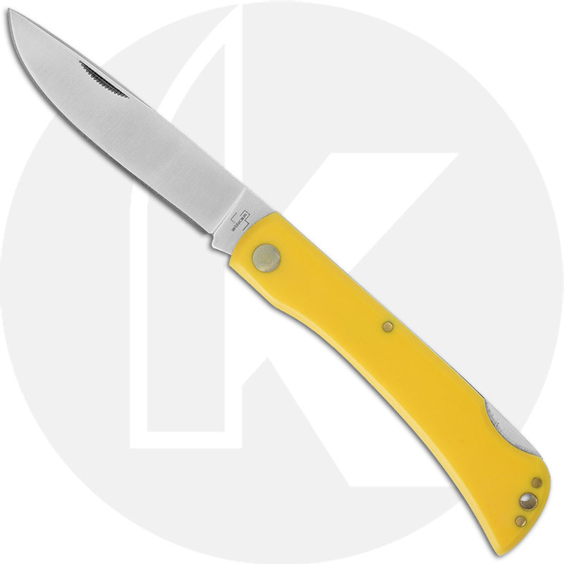 Boker Plus Rangerbuster 2.0 Knife 01BO172 - Satin Drop Point - Yellow  Polymer - Lock Back Folder