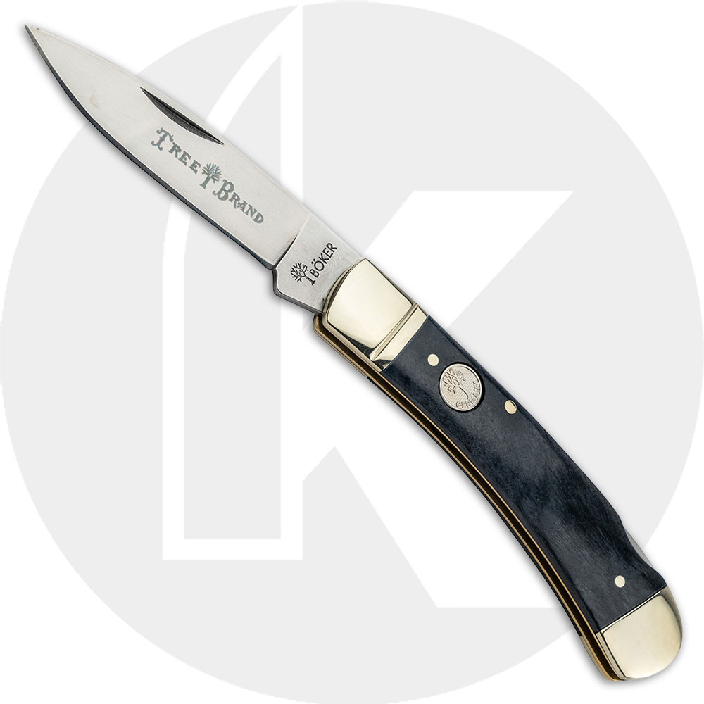 Boker Lockback Knife 110815 - D2 Steel Blade - Smooth Grey Bone