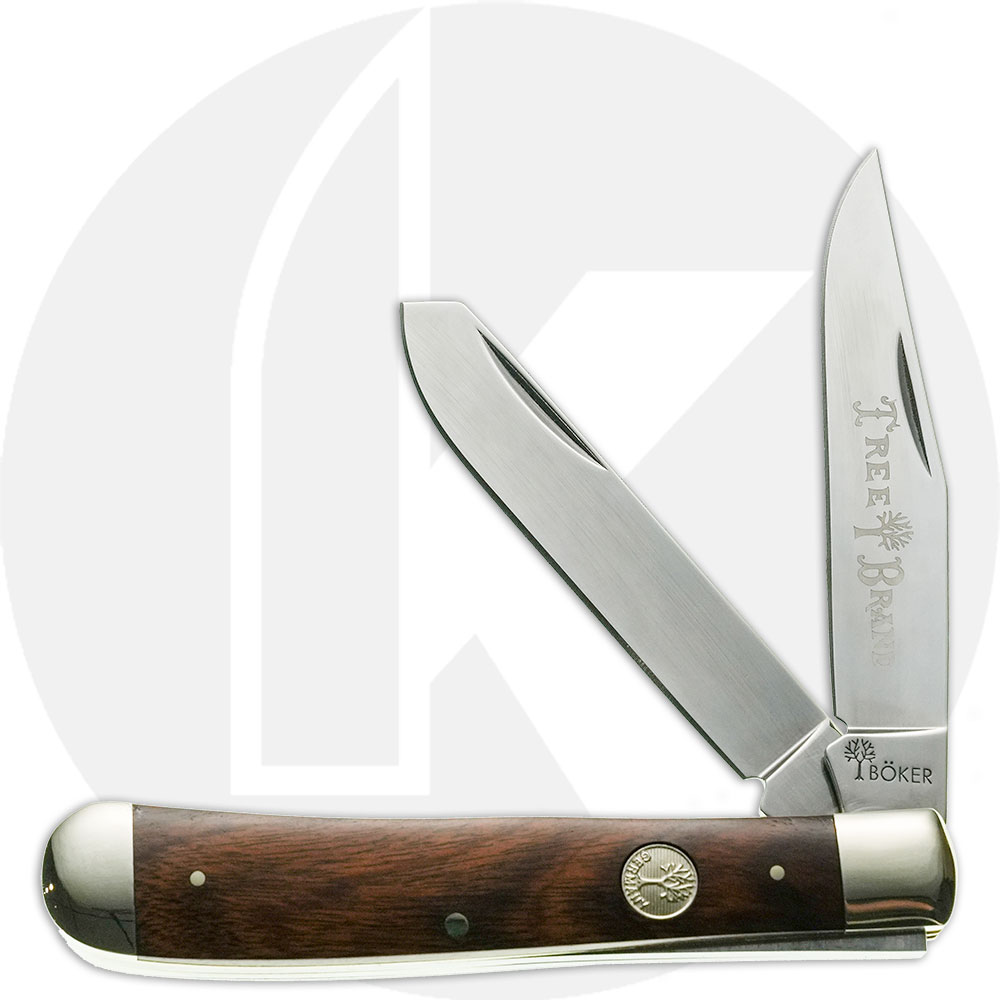 Boker Trapper Knife 110832 - D2 Steel Blades - Smooth Rosewood