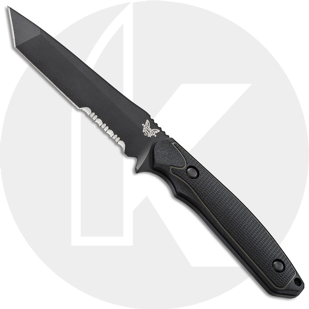 Benchmade Protagonist Knife, Part Serrated Tanto, BM-167SBK