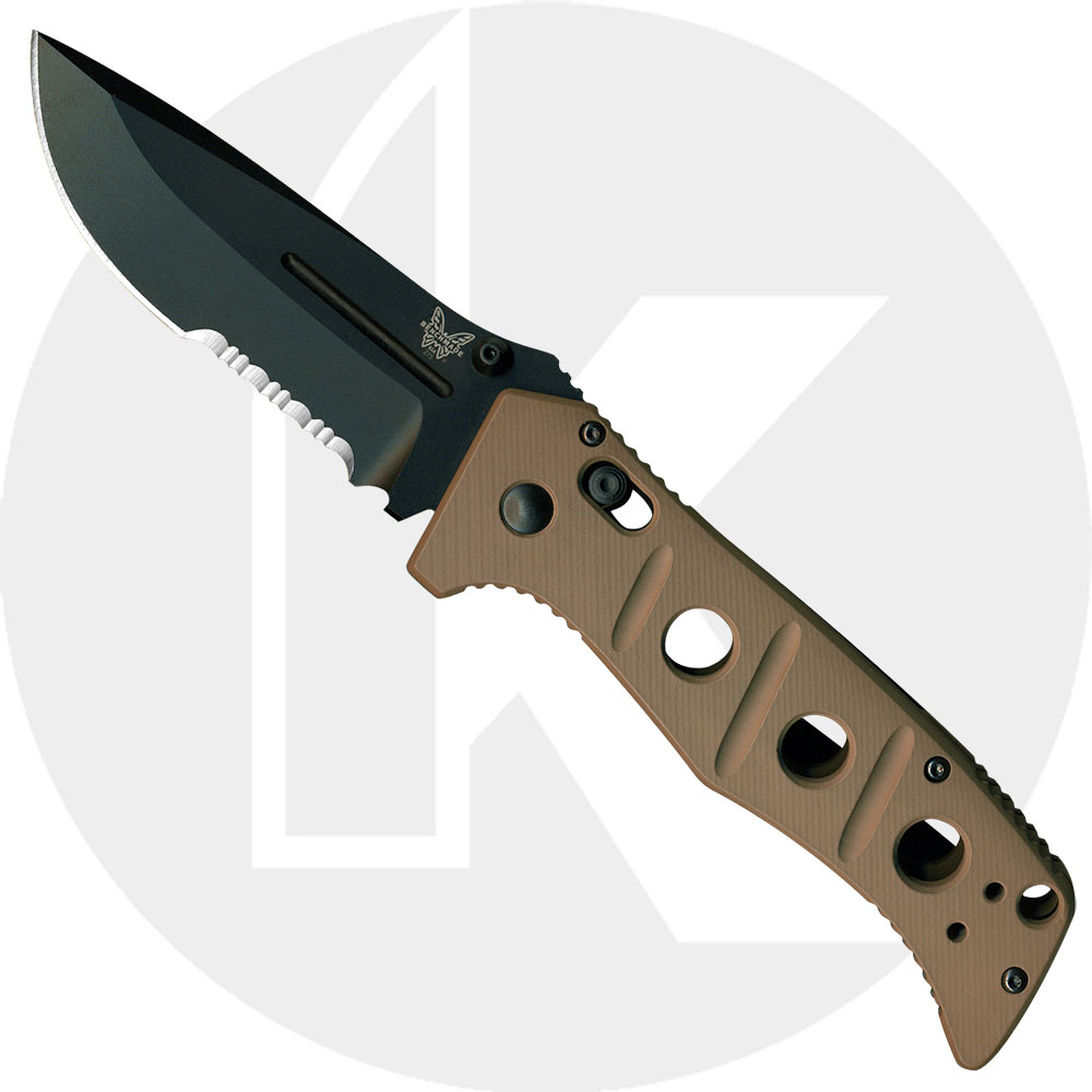 Benchmade Sibert Adamas, Part Serrated, BM-275SBKSN