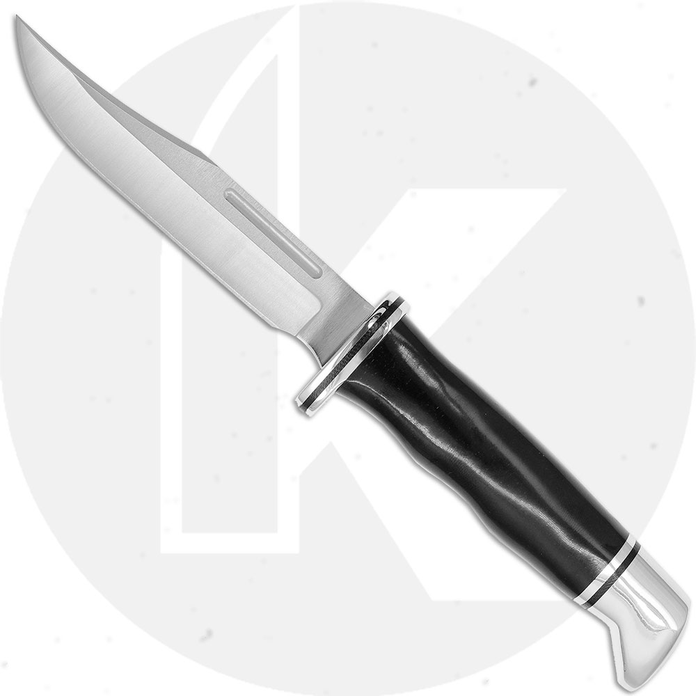 Buck 117BKS Brahma Knife - Black Phenolic - Fixed Blade