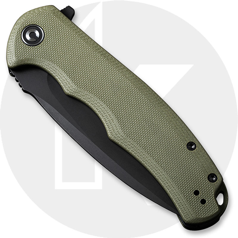 CIVIVI Praxis Knife C803F - Value Price EDC - Black Stonewash Drop 