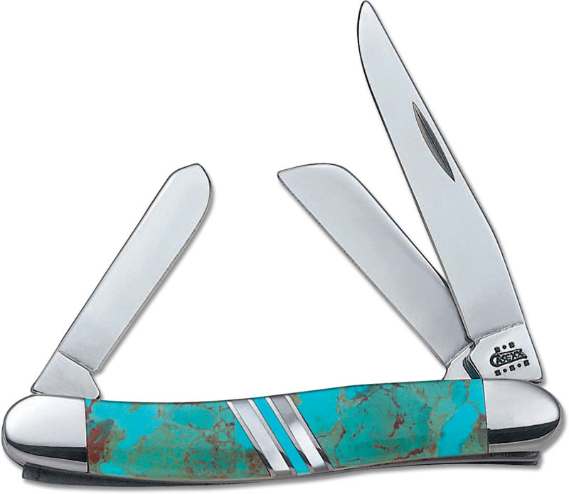 Case Medium Stockman Knife 1286 Exotic Turquoise EX318SS