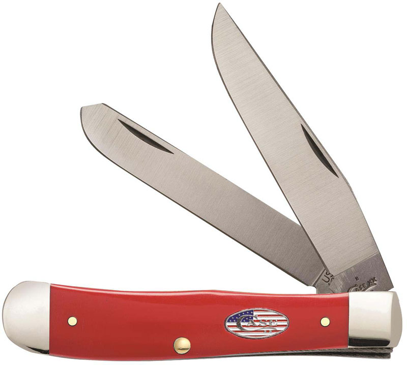 Case Trapper Knife 13450 American Workman Red Synthetic 4254SS