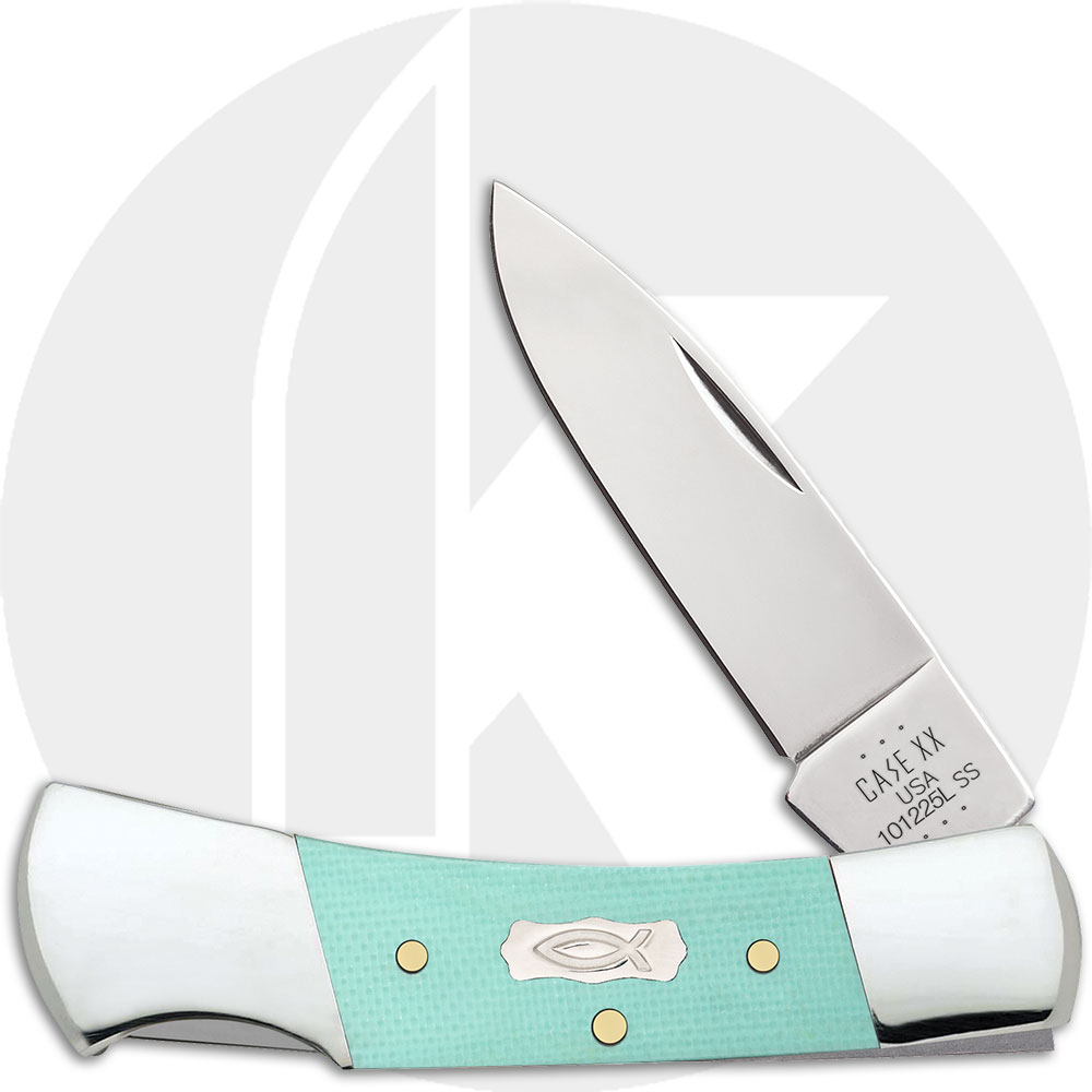 Case XX Lockback 18106 Knife - Smooth Seafoam Green G10 - 101225LSS