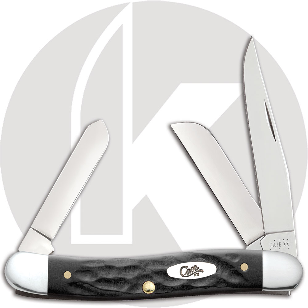 Case Knives Case Rough Black Medium Stockman Knife, CA-18222