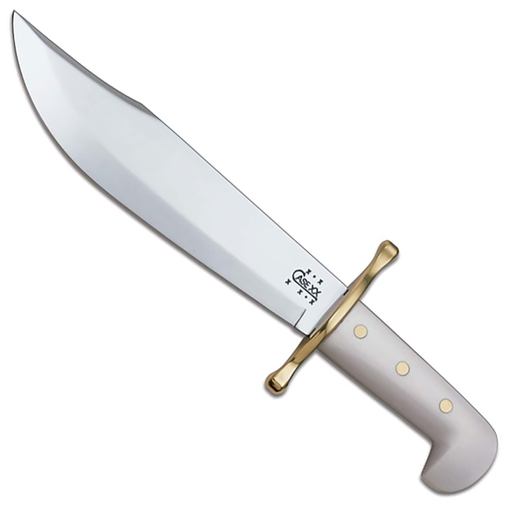 Case Knives Case Bowie Knife, White Handle, CA-2000