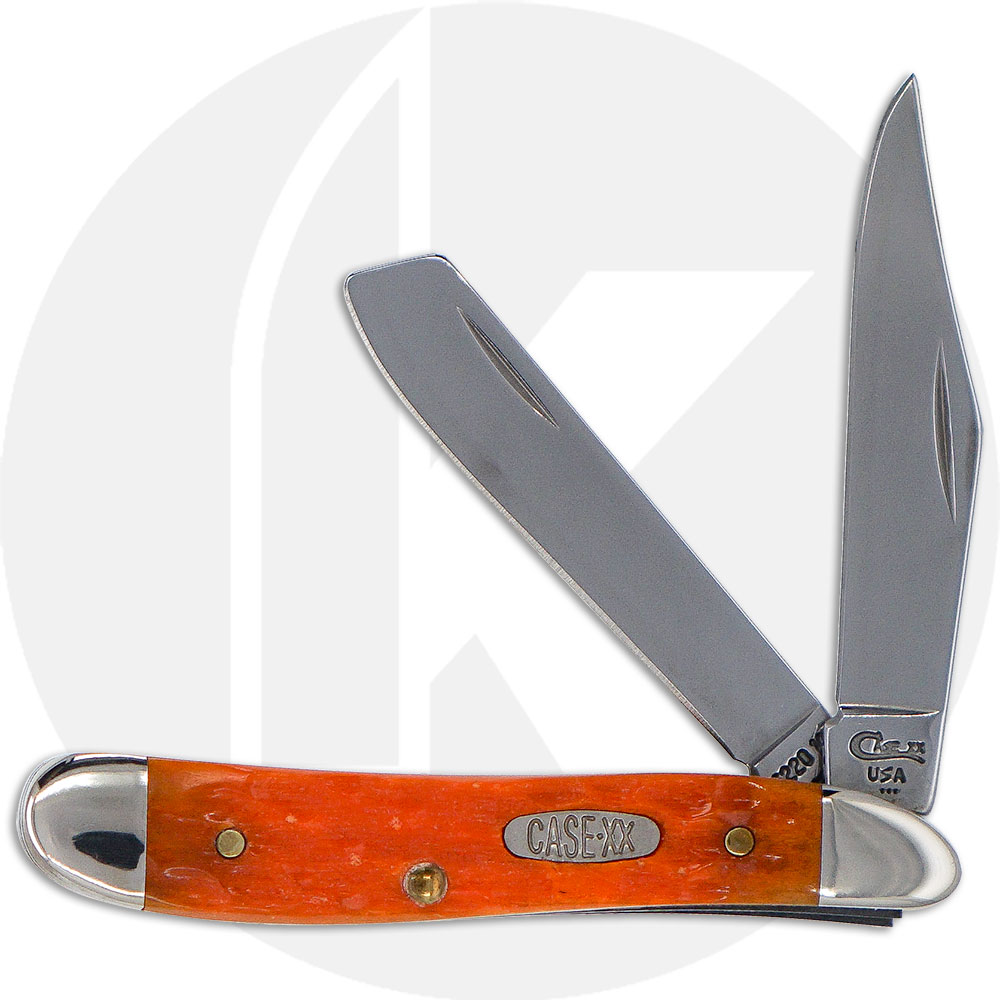 Case Trapper Nut Knife 02169 - Persimmon Bone - 6220 1 / 2SS