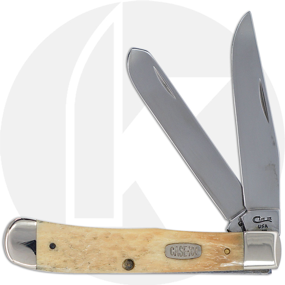Case Trapper Knife 02177 - Jigged White Bone - 6254SS - Discontinued - BNIB