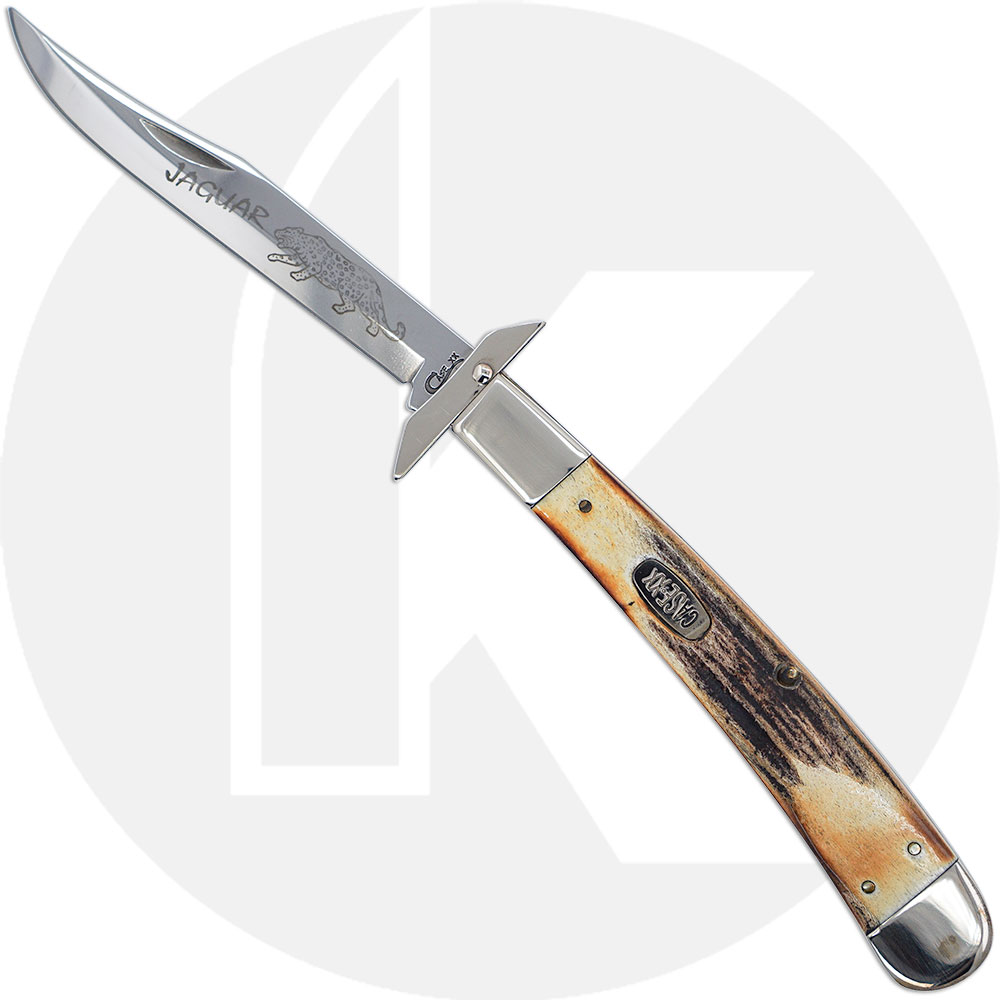 Case Jaguar Knife 02275 - Burnt Stag - 5151 SAB - Discontinued - BNIB