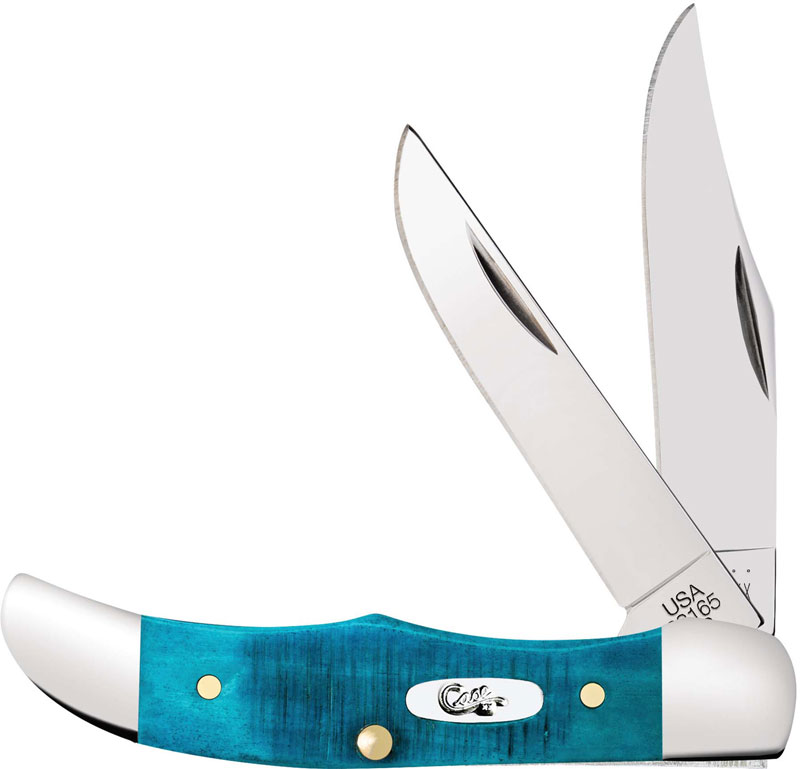 Case Pocket Hunter Knife 25591 Caribbean Blue Bone 62165SS Case Pocket Hunter Knife 25591 Caribbean Blue Bone 62165SS