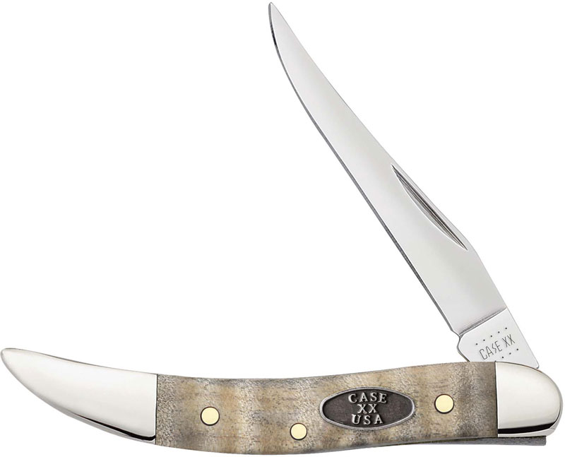 Case Small Texas Toothpick Knife 25942 Curly Maple Wood 710096SS