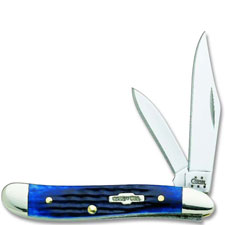 Case Knives Case Peanut Knife, Navy Blue Bone Handle, CA-2802