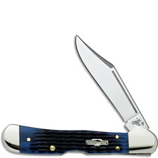 Case Knives Case Mini CopperLock Knife, Blue Bone, CA-2864