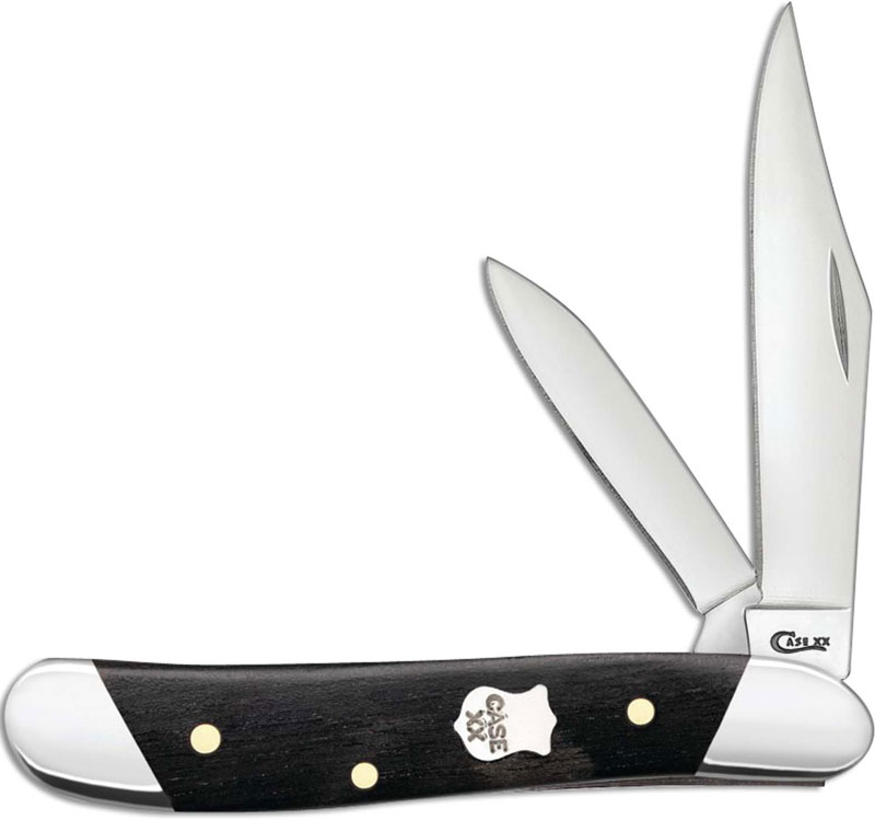 Case Peanut Knife 32452 Ebony Wood with Slanted Bolsters 7220SS