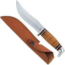 Case Hunting Knife, 5 Inch Skinner, Leather Handle, CA-384