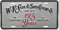 Case License Plate 50193 - 125 Years - Discontinued - Brand New