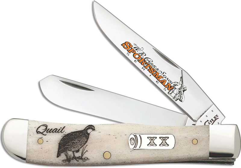 Case Trapper Knife, Quail Scene, CA50435