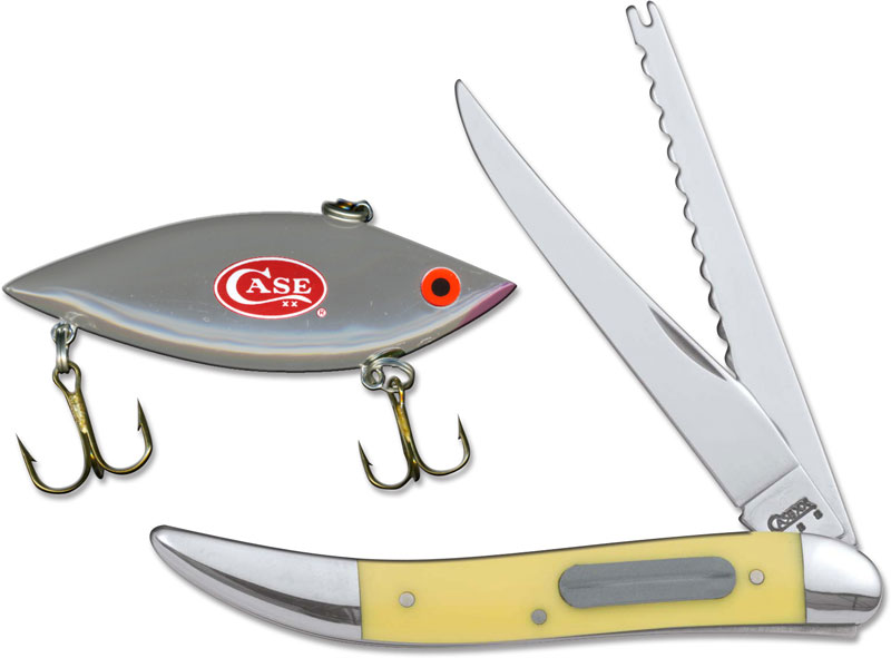 Case Knives: Case Fishing Knife Gift Set, Yellow, CA-6024