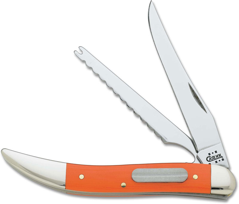 Case Fishing Knife 06205 - Orange G10 - 1020094FSS - Discontinued