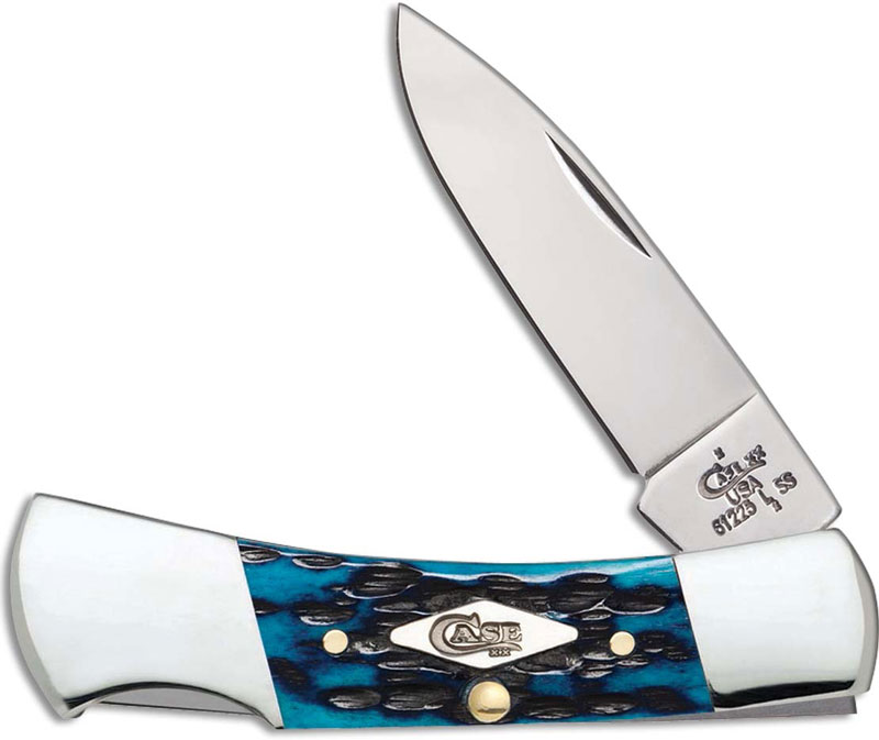 Case Lockback Knife 63632 Ocean Blue Bone 61225LSS