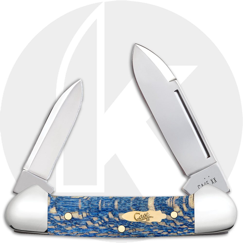 Case Baby Butterbean 63733 Knife - Blue Sycamore Wood - 72132SS