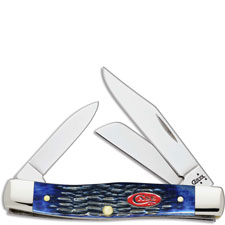 Case Knives Case Navy Blue Bone Medium Stockman Knife, CA-7049