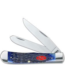 Case Knives Case Navy Blue Bone Trapper Knife, CA-7051