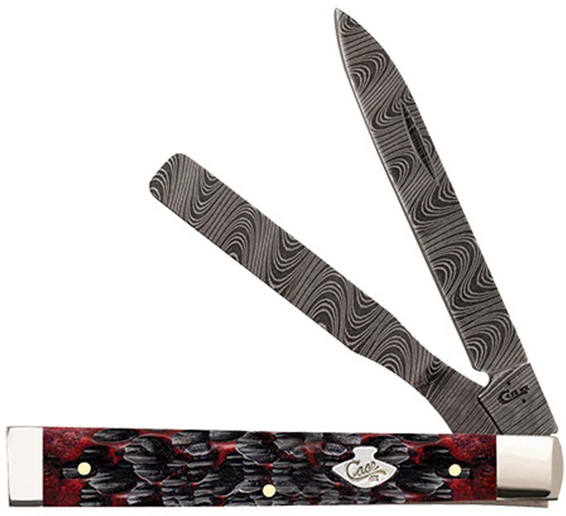 Case Doctor's Knife 74176 Limited Damascus Crimson Bone