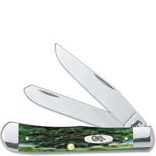 Case Knives Case Pocket Worn Bermuda Green Trapper, CA-9720