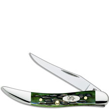 Case Knives Case Pocket Worn Bermuda Green Small Texas Toothpick, CA-9722