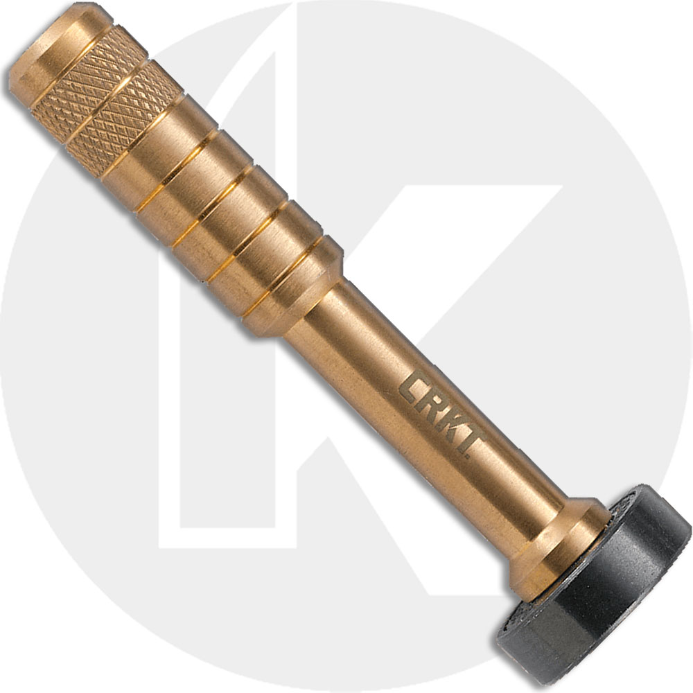 CRKT Hex Bit Driver Tool 9911-2 - Joe Wu Design - Compact Brass