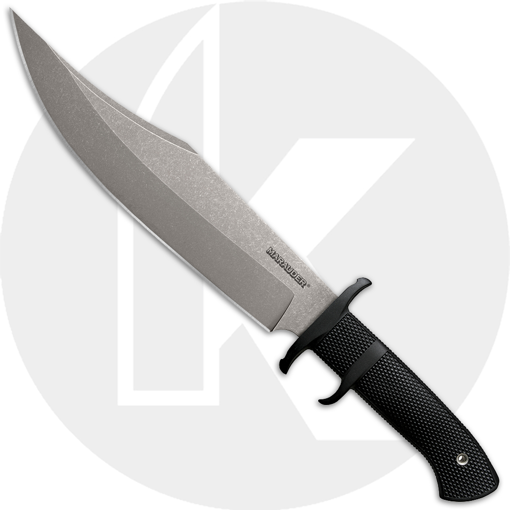 Cold Steel Marauder 39LSWBA Knife - Stonewash AUS8A - Black Kray-Ex - Black Secure-Ex Sheath