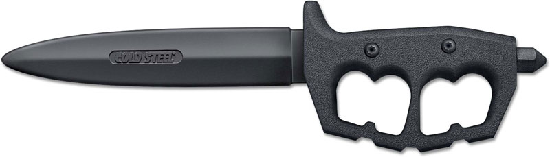 Cold Steel 92R80NTP Rubber Trench Trainer Double Edge 7.5 In Blade