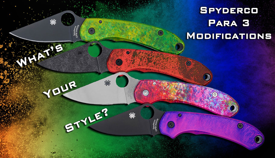Spyderco & AWT Custom Scales