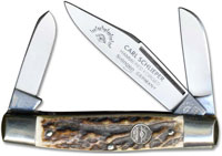 Eye Brand Knives Eye Brand Stockman Knife, Stag Handle, EB-350DS