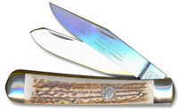 Eye Brand Knives Eye Brand Trapper Knife, Stag Handle, EB-JDS