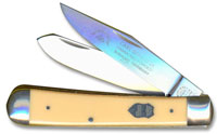 Eye Brand Knives Eye Brand Trapper Knife, Yellow Handle, EB-JY