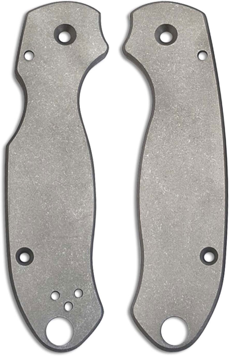 Flytanium Custom Titanium Scales for Spyderco Para 3 Knife Stonewash