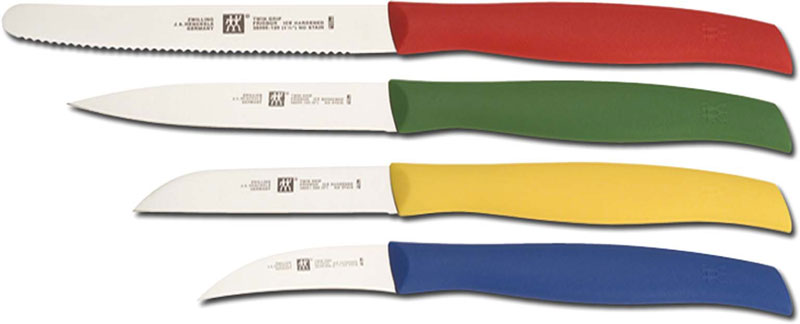 ZWILLING Twin Stainless Steel 4-Piece Multi-Colored Paring Knife