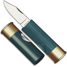Hallmark 12 Gauge Shotgun Shell Knife, Green, HM-181G