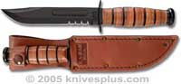 KA-BAR Knives KABAR Short Fighting-Utility Knife, USA Part Serrated, KA-1261