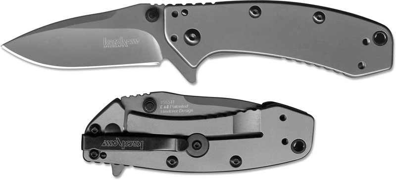 Kershaw Believer Steel Spring Assist Knife, Dark Grey Blade